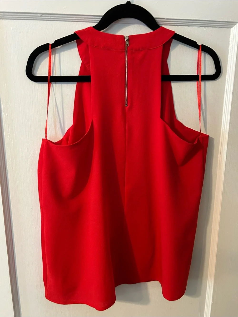 Paper Crane Bright Red Sleeveless Tank Top - Picture 6 of 6